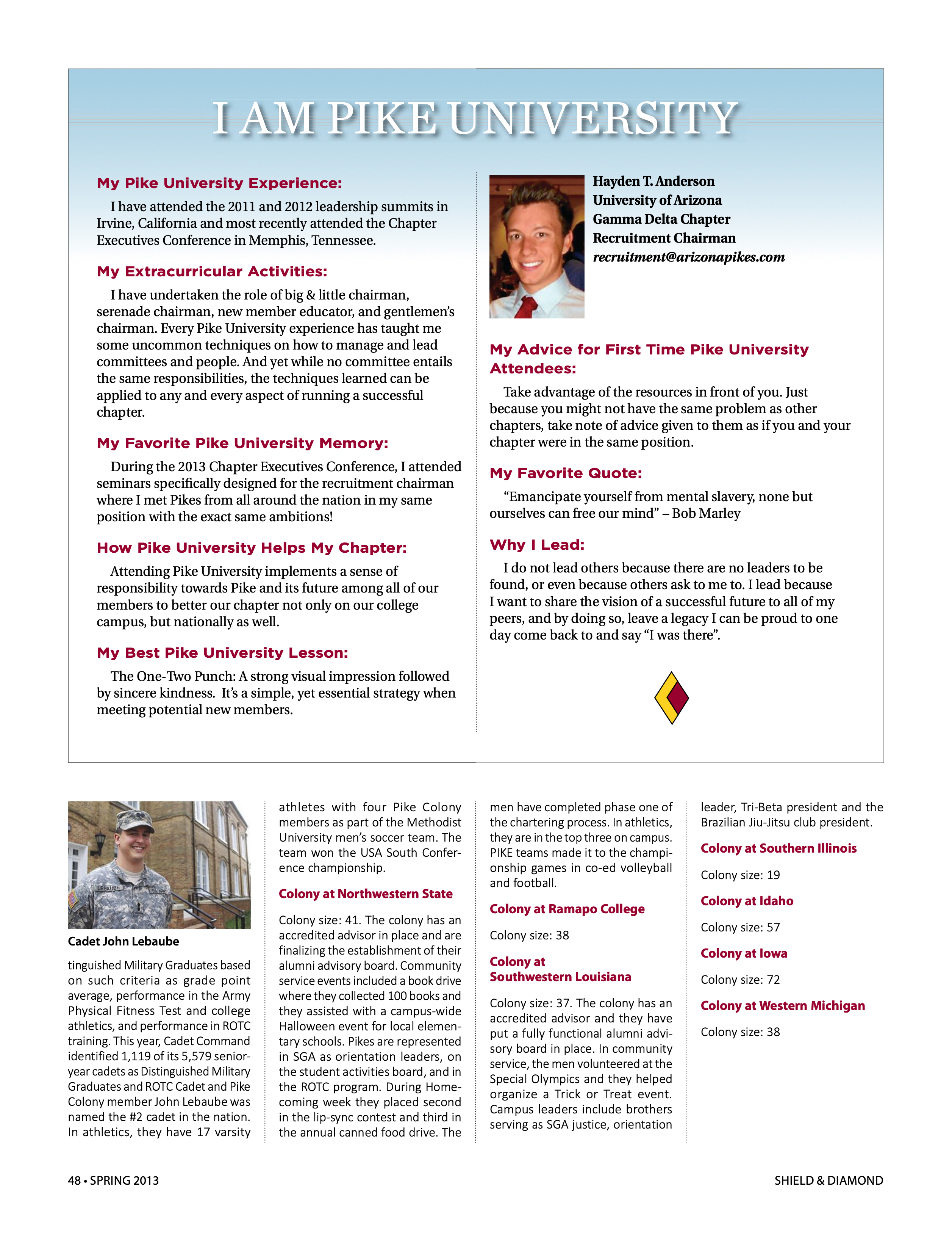 I Am Pike University, Spring 2013